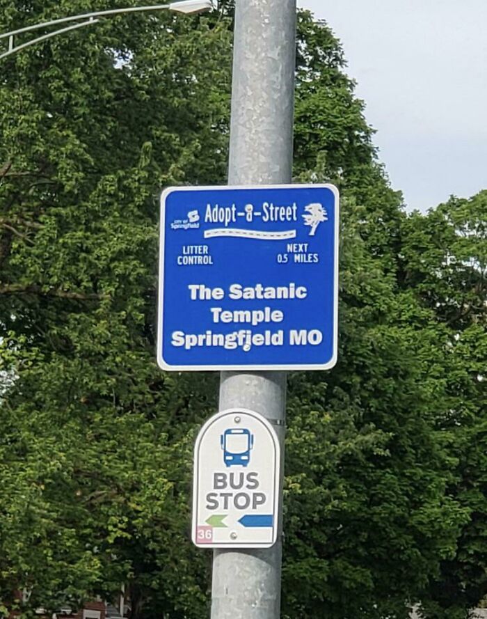 A Satanic Temple Adopted A Street In My City