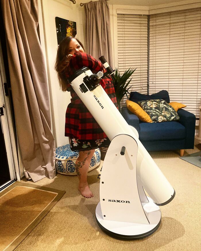 Got A Deep Space Telescope For My 38th Birthday. Me For Size!