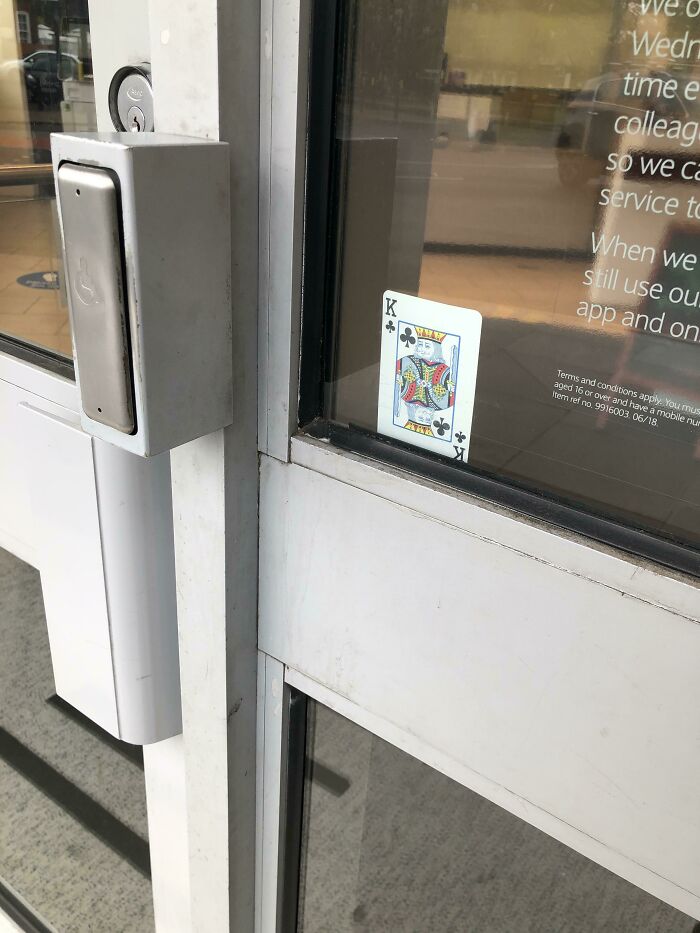 Im Waiting For The Bank To Open And They Have This Card Facing The Street. What Is It Used For?