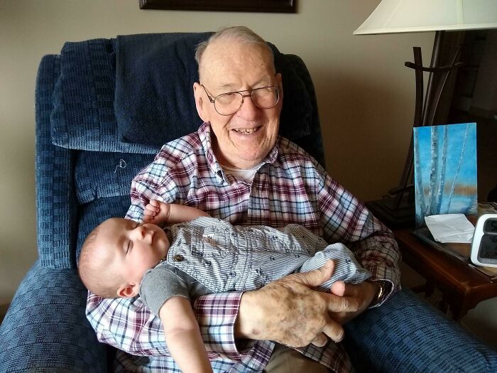 My Grandfather (Born: 1919) Holding My Son (Born: 2019)