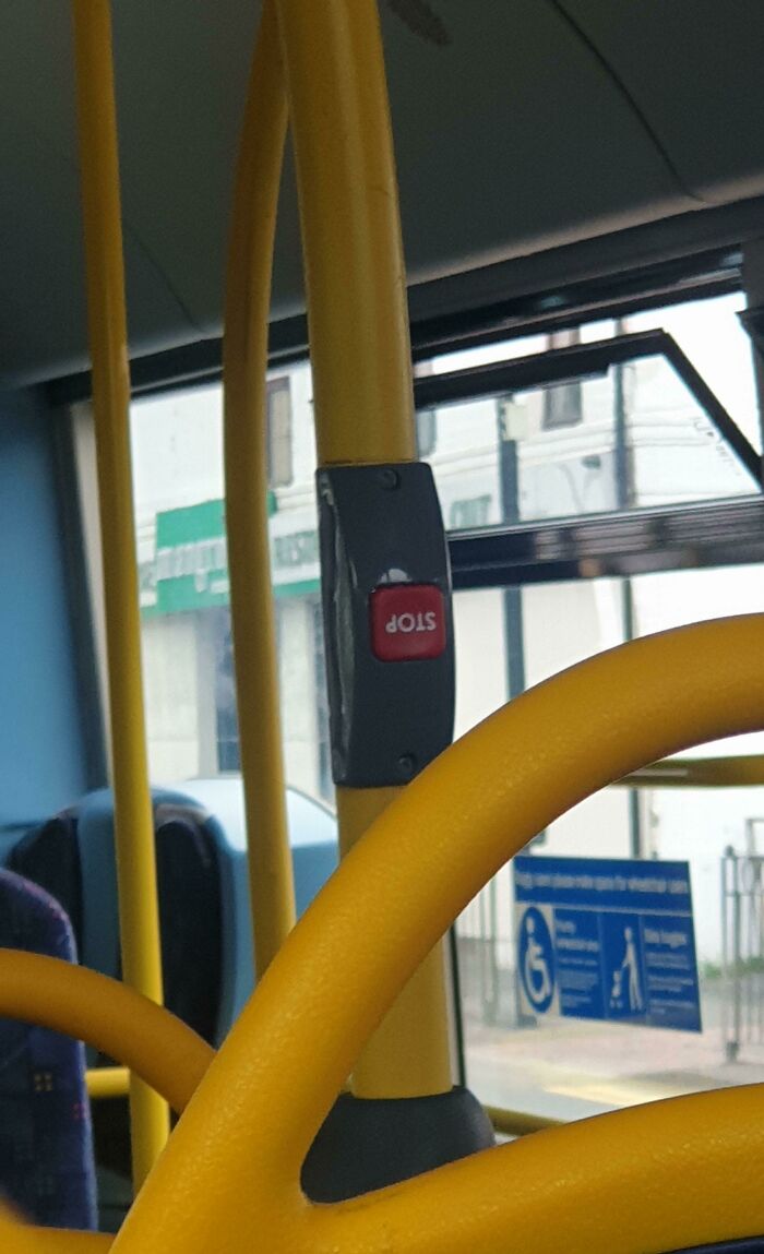  Acabo de notar esto en mi autobús