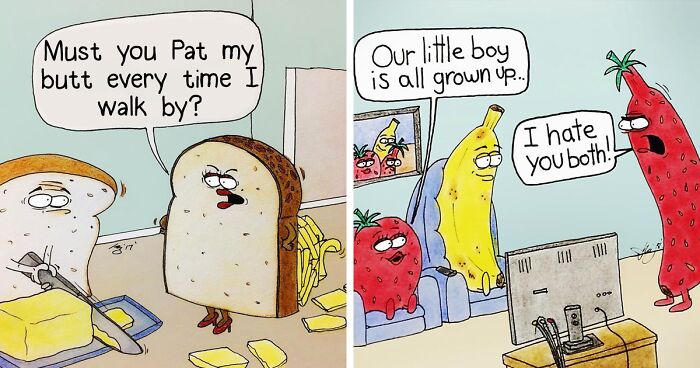 30 Funny And Slightly Inappropriate Comics From 'Fruit Gone Bad' | Bored  Panda