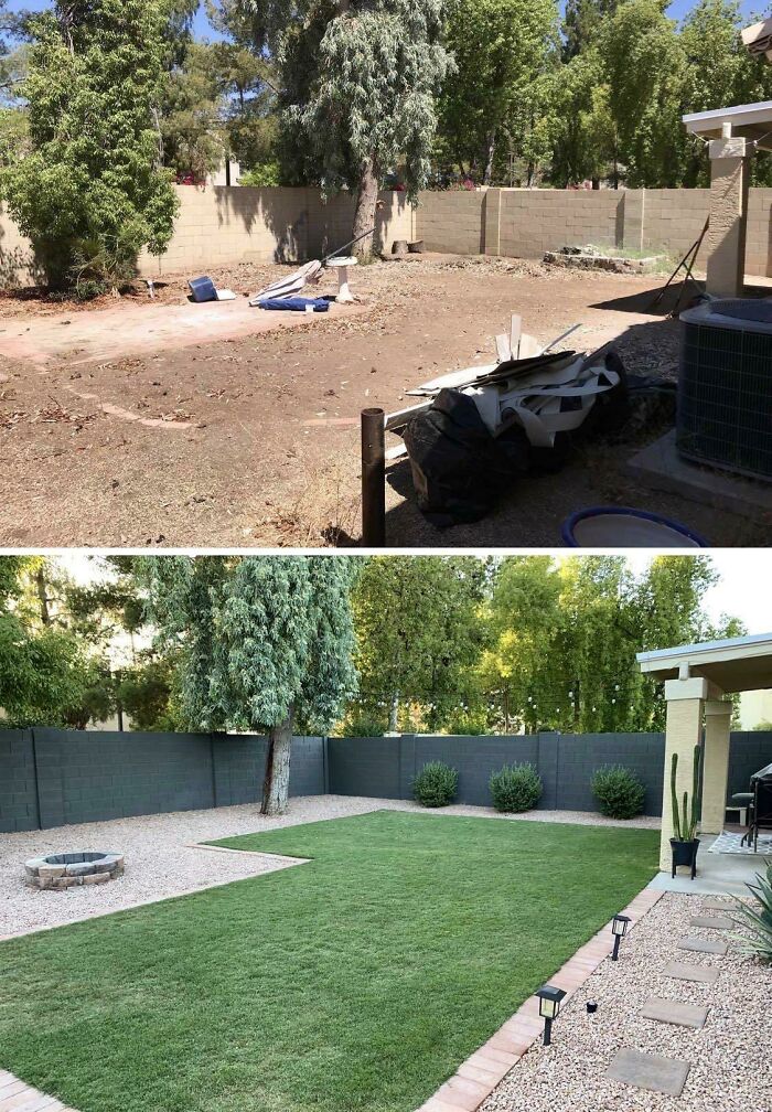 Mi esposo y yo hicimos nuestro jardín en Phoenix