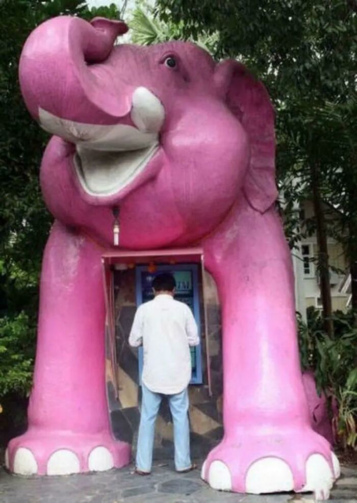 I See Your Tree ATM And Raise This Pink Elephant ATM
