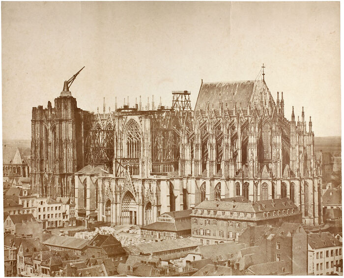 This Crane Stood Atop The Unfinished Cologne Cathedral From 1511 Until 1868