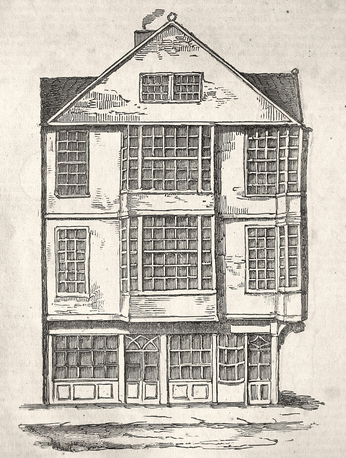 The Last Surviving Timbered House In Dublin, Demolished In 1812