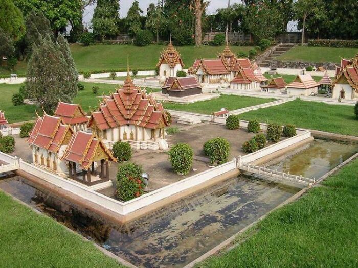 A Miniature Replica Of The Old Thai Royal Palace... The Palace And The Entire City Of Ayutthaya Burned Down During The Burmese Invasion Of 1767