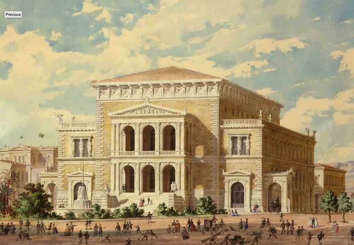 Athens Municipal Theatre, Greece. Built In 1888 And Demolished In 1940