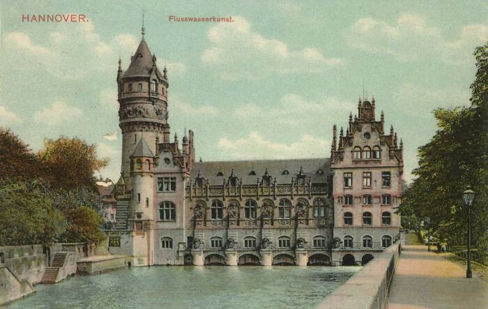 Hannover, Germany Water Works. Almost Untouched By The Ww II Bombing Raids. Demolished 1963/4