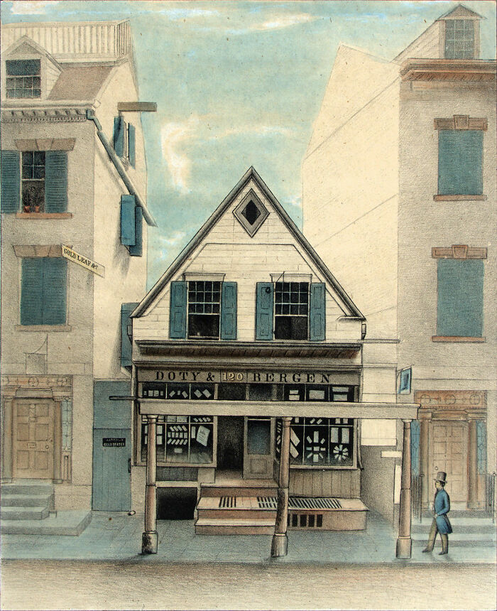 120 William Street, The Last Building Extant From When New York City Was A Dutch Colony Called New Amsterdam. Built In The 1600s, It Was Finally Demolished In The Mid-1800s