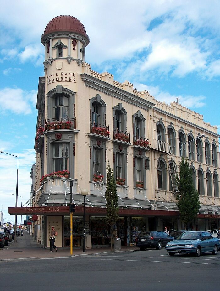 Anz Bank Chambers, Christchurch, New Zealand. Designed By Clarkson And Ballantyne In 1907, Severely Damaged In The 2011 Earthquake And Subsequently Demolished