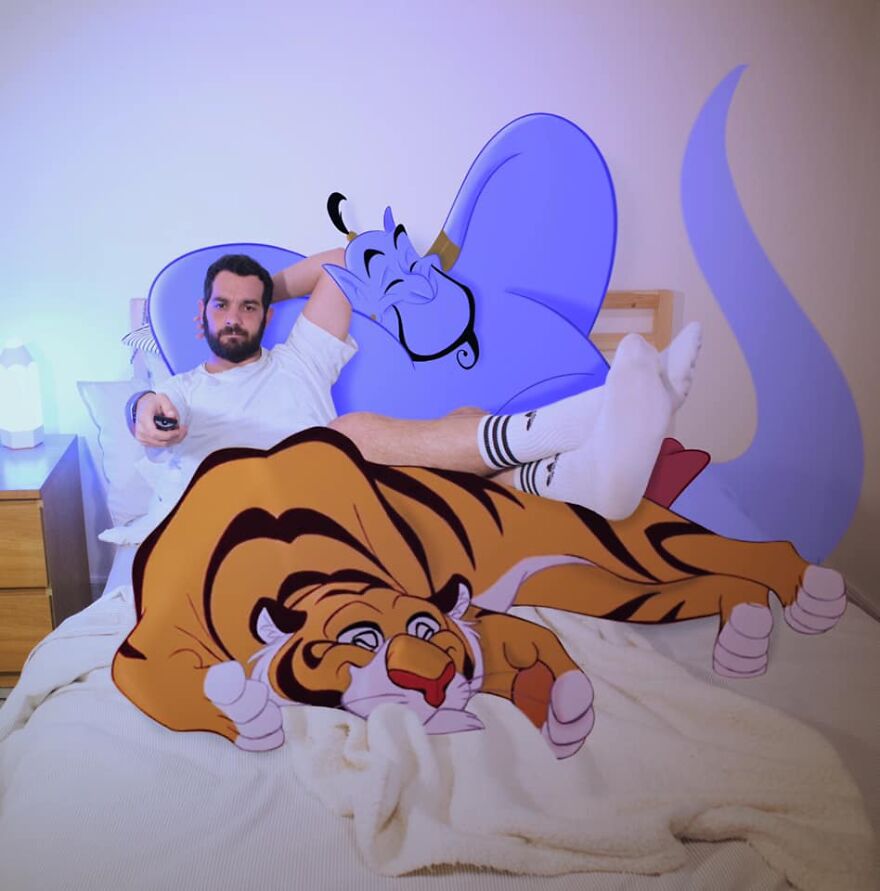This Guy Keeps Bringing Disney Characters Into The Real World And The Result Couldn't Be More Hilarious (52 New Pics)