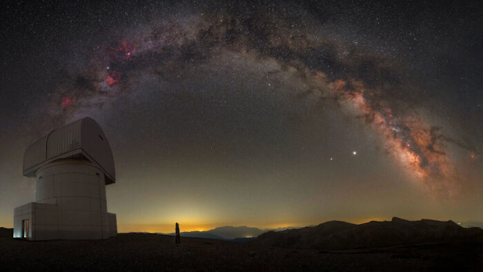 “Starry Night At Helmos Observatory” By Constantine Themelis