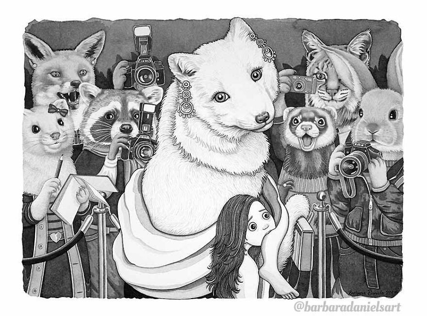 Artist Shows When Animals Take The Place Of Humans In Stunning Illustrations