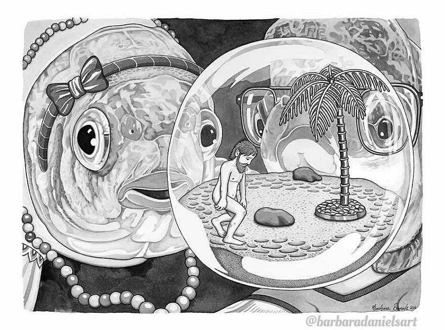 Artist Shows When Animals Take The Place Of Humans In Stunning Illustrations