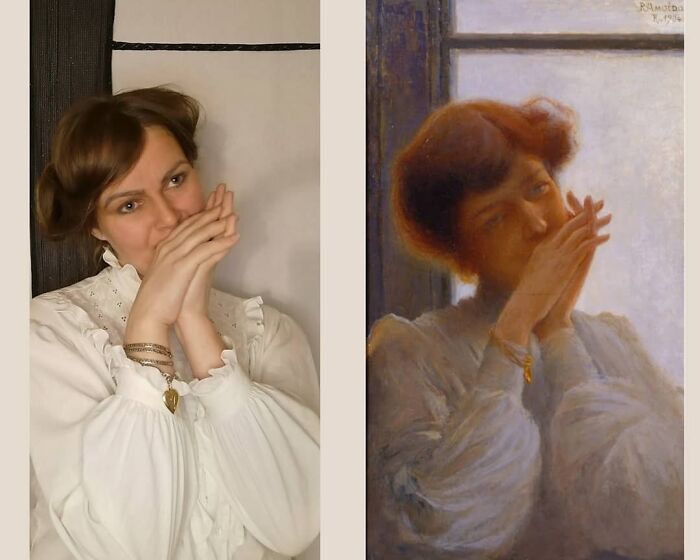Rodolfo Amoedo "Woman By The Window" (1904)