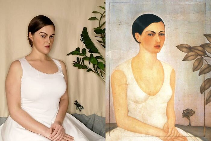 Frida Kahlo "Portrait Of Cristina, My Sister" (1928)