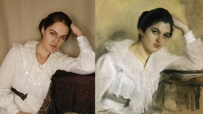 Valentin Serov "Portrait Of Maria Khrusheva" (1903)