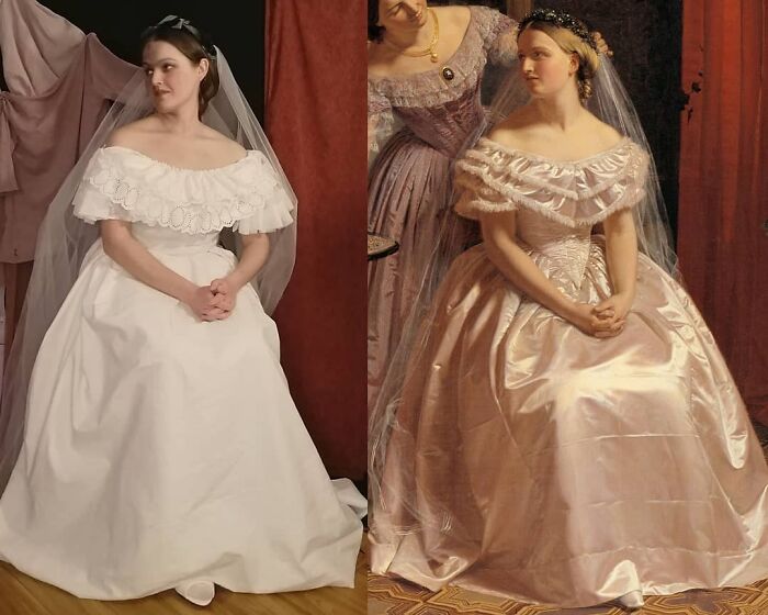 Henrik Olrik "The Bride Is Embellished By Her Girl Friend" 1859