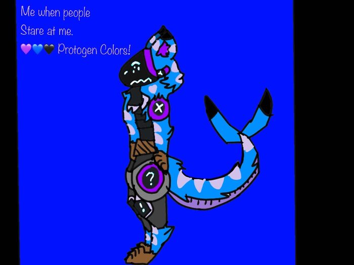 Here’s My Friends Protogen Her Name Is Aqua