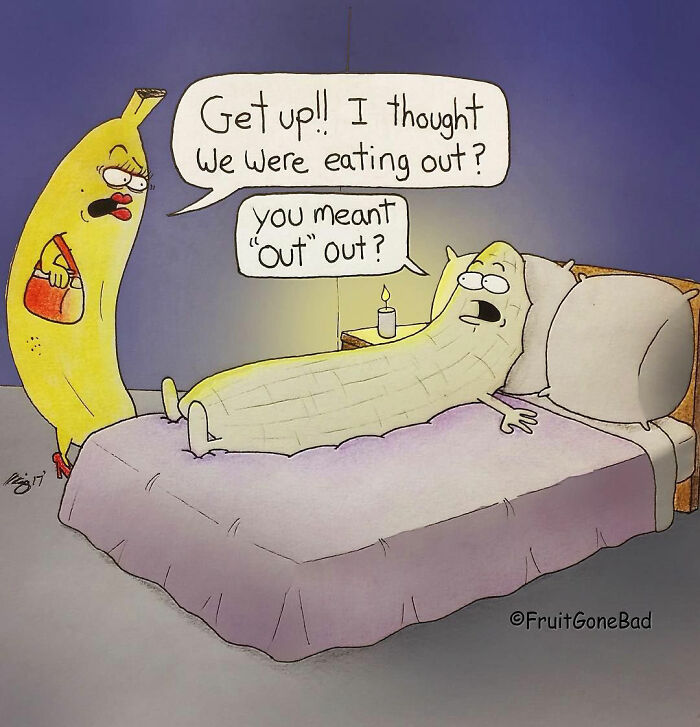 If Foods And Inanimate Objects Went 'Bad' And Could Talk, Illustrated By NY Cartoonist (79 Comics)
