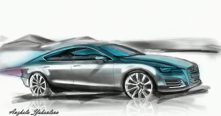 Audi A7 Digital Art