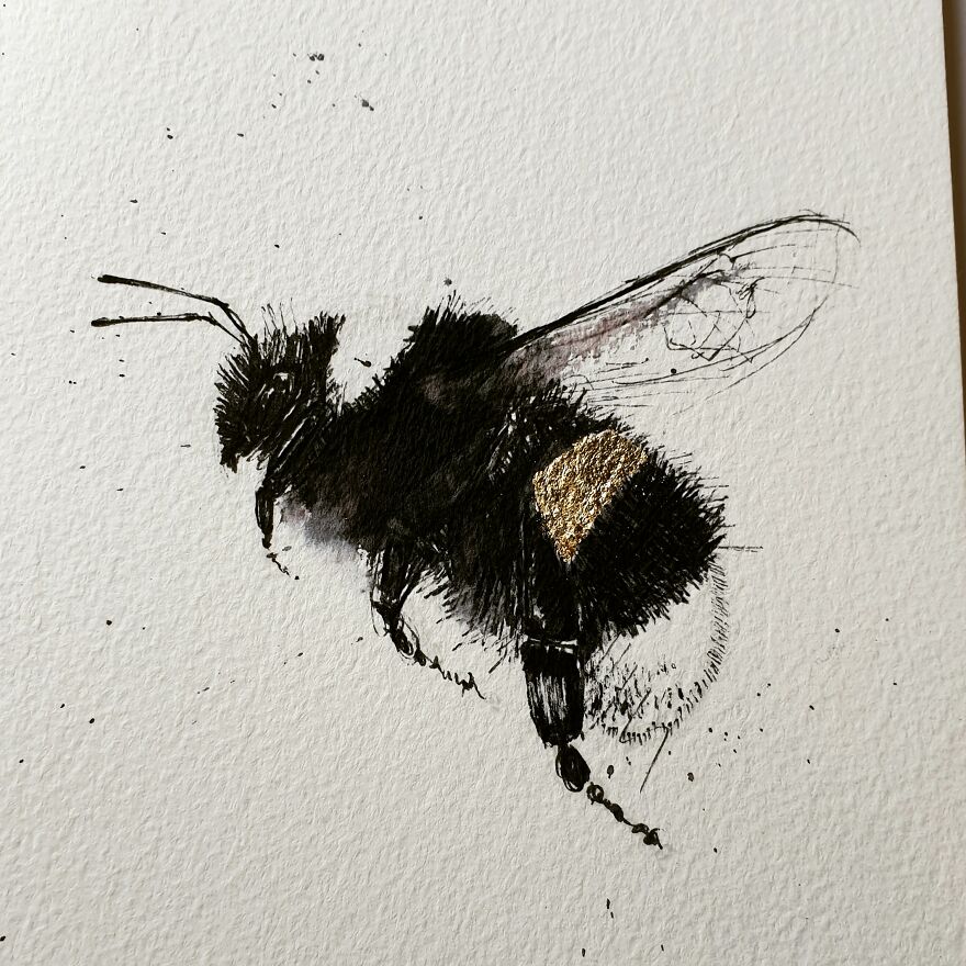 I Like To Draw Small Bumblebees Too