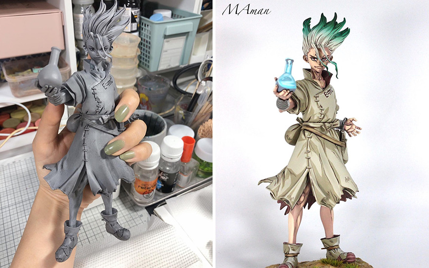 Manga Anime Large 12" Figure Statue PVC Mage Wizard Student Weird  Obscure Otaku | eBay