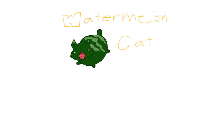 Watermelon Cat? It's Kinda Scary, Tbh
