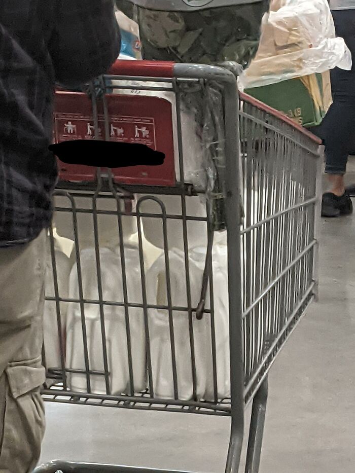 I Found The Guy From The Math Problems. Yes, The Cart Is Full Of Milk