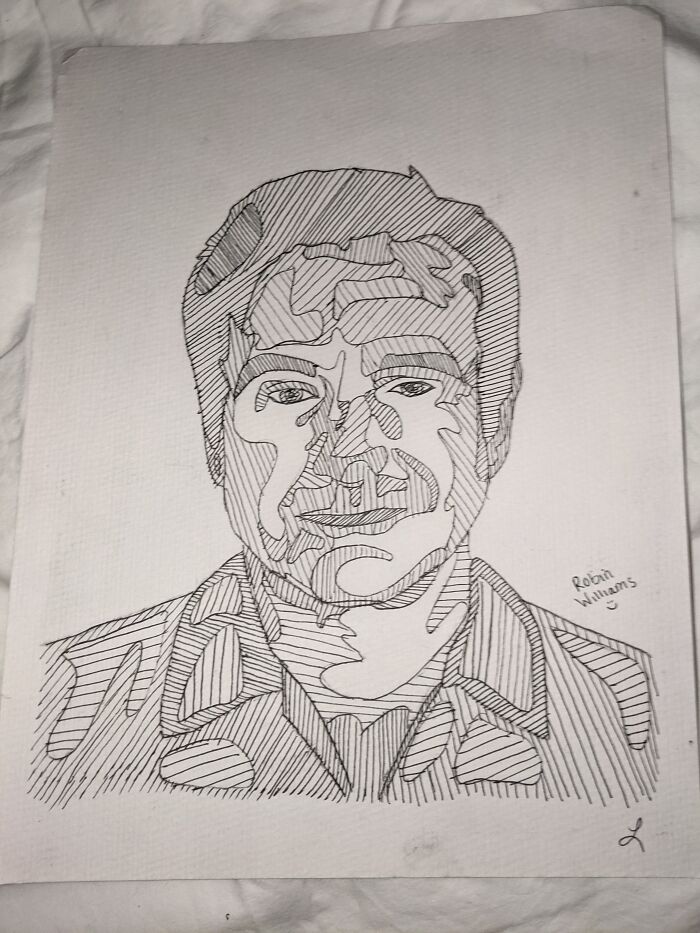 Not My Best, But I Drew Robin Williams A While Back