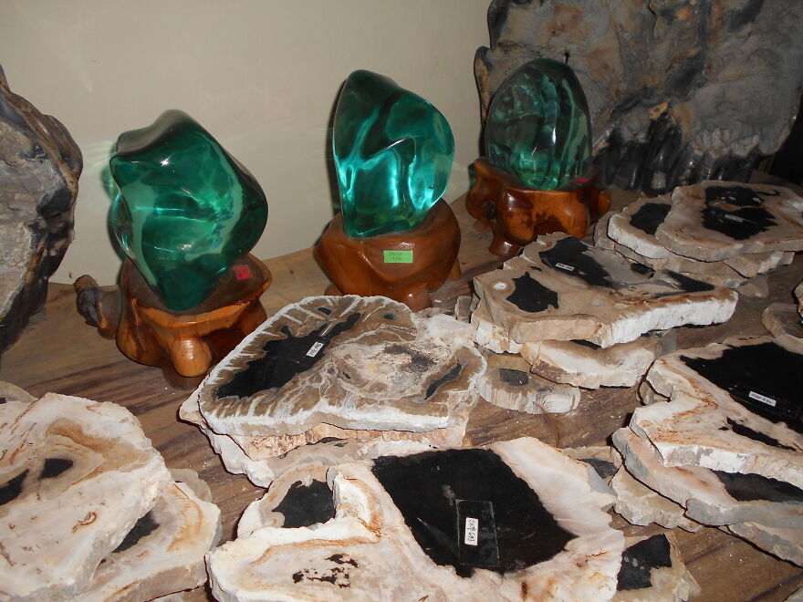 Petrified Wood Store Bali Indonesia