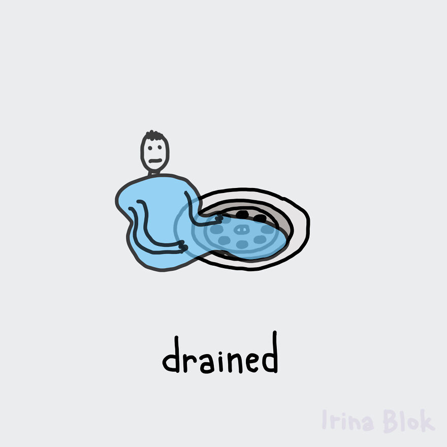 Drained