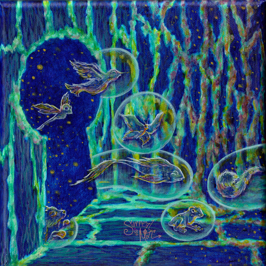 I Accidentally Painted A Cosmic Event. (Or Eight.) I Accidentally Painted A Cosmic Event. (Or Eight.)