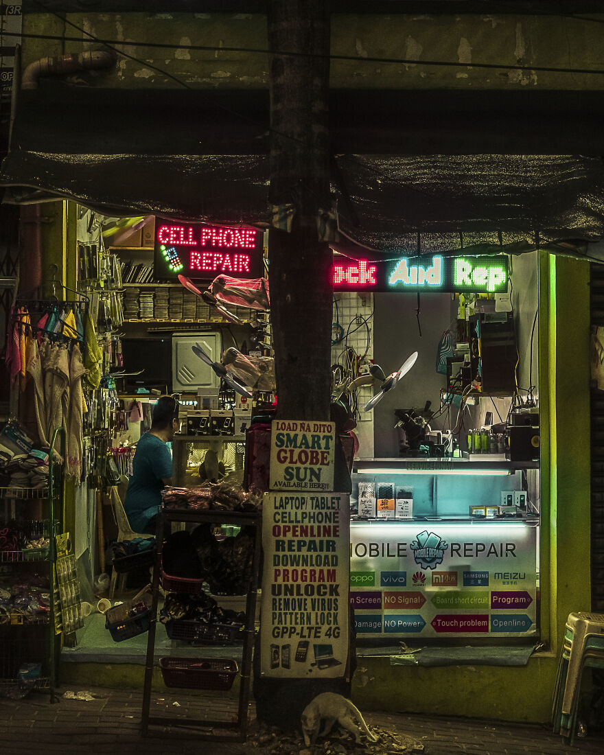 "The Street Finds Its Own Uses For Things", As Quoted From Burning Chrome By The Legendary Cyberpunk Author William Gibson. Manila's Gadget Chop Shops, Like This One In Mandaluyong, Are A Real-World Embodiment Of This