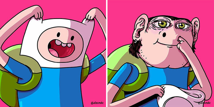 Artist 'Uncovers' The Disturbing Behind-The-Scenes Of Popular Characters (30 New Pics)