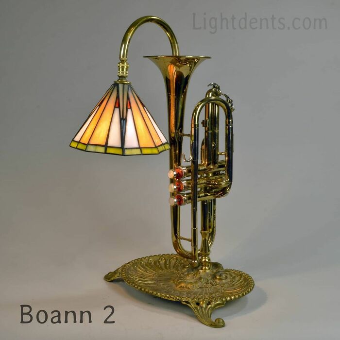 This Artist Turns Old Musical Instruments Into Lamps