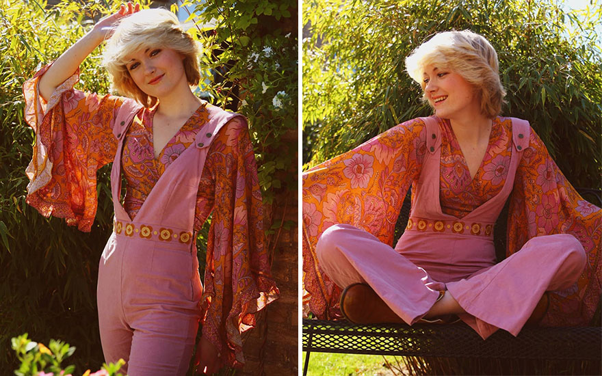 "Sabía que quería tener este aspecto cada día, y eso hice": Esta tiktoker se vuelve viral por vestir como en los 70