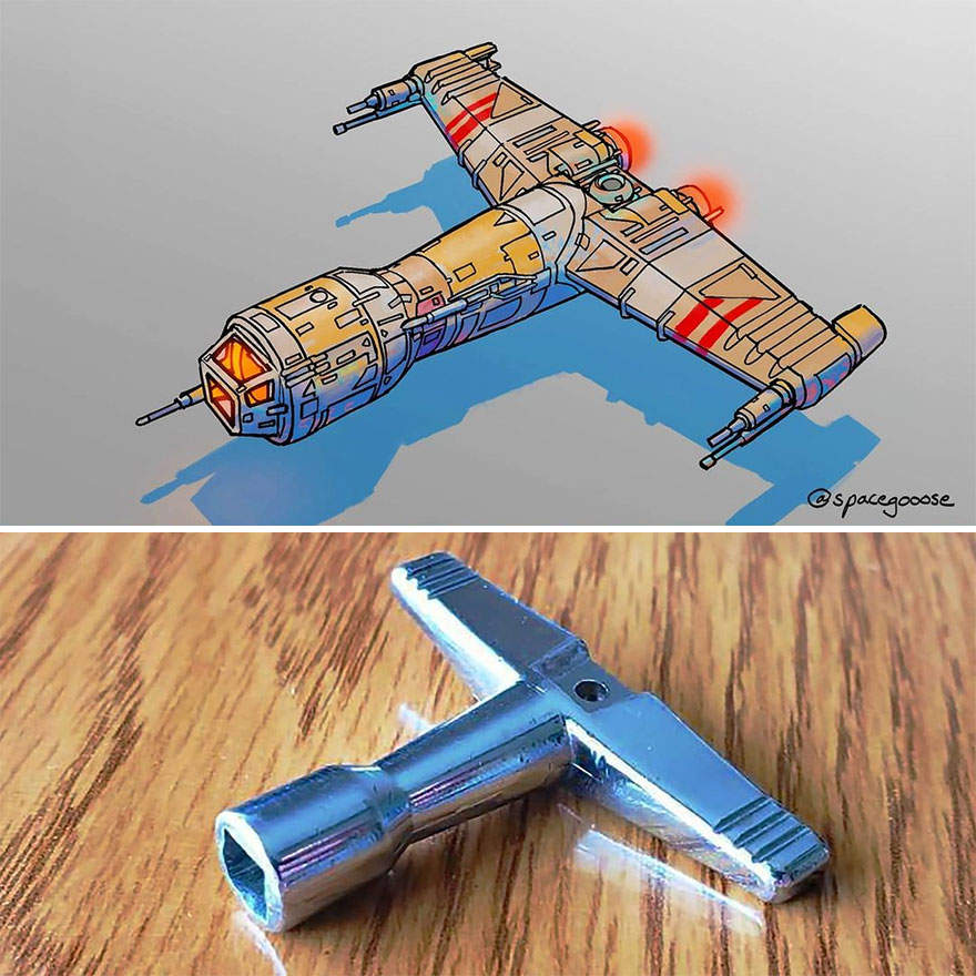 This Artist Continues To Make Spaceships Inspired By Everyday Objects