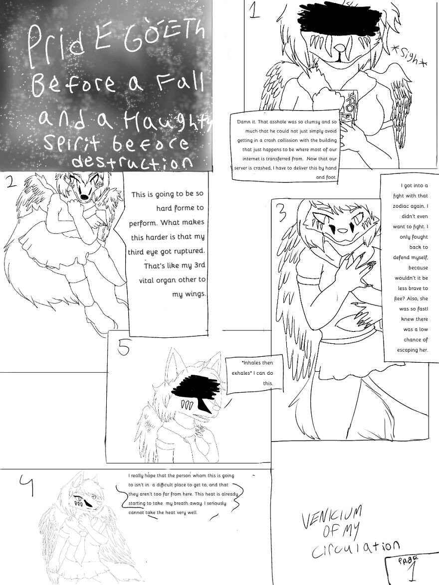 Venicium Of My Circulation- Comic Page 1 Venicium Of My Circulation- Comic Page 1