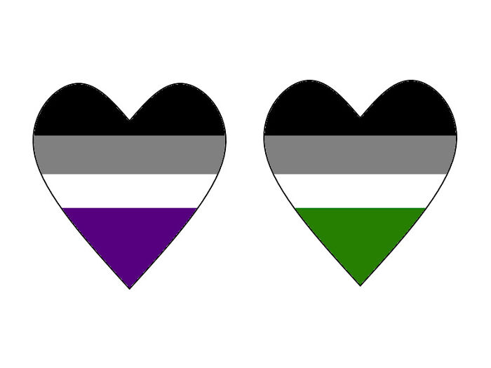 Asexual And Aromantic Hearts