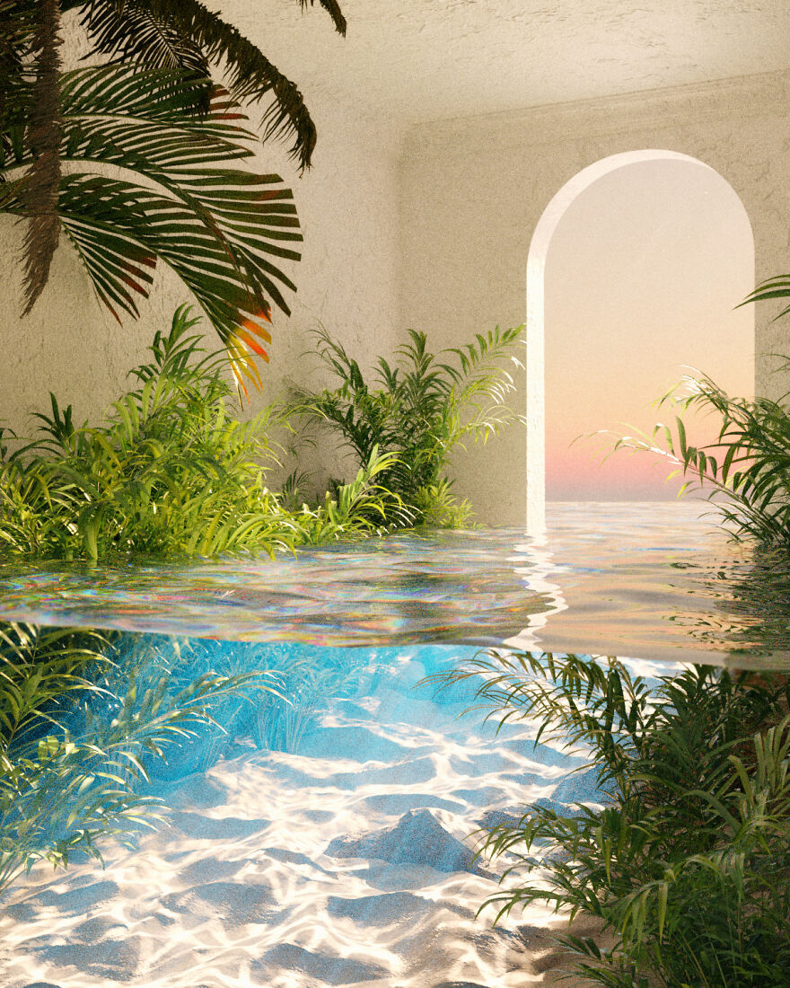 Beach House - 3D Render By James Tralie (@james_films)