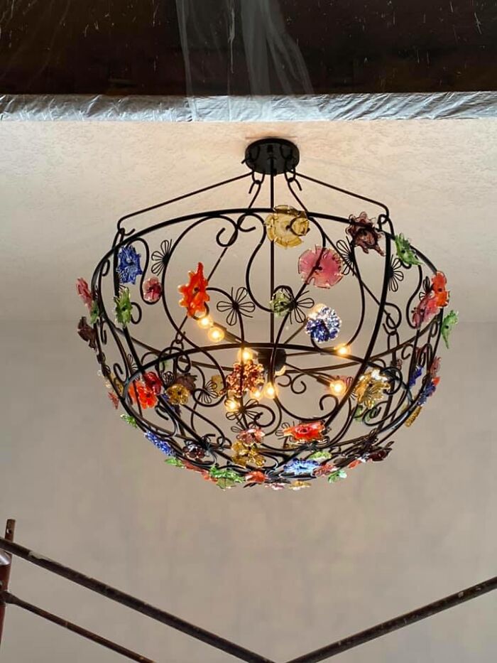 My Friend Gave Me This Chandelier