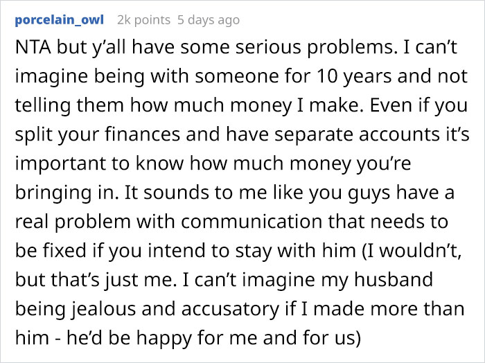 Boyfriend Drops His "Feminist" Act After Learning That His GF Makes More Money Than Him, Accuses Her Of "Cheating The System"