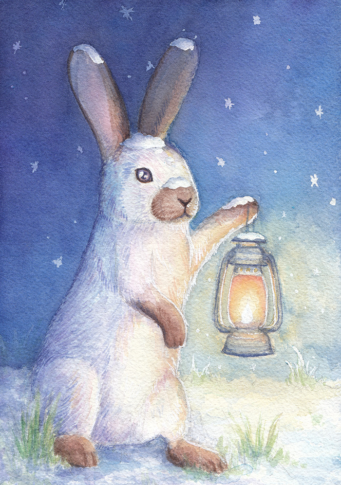 Bunny With A Lantern