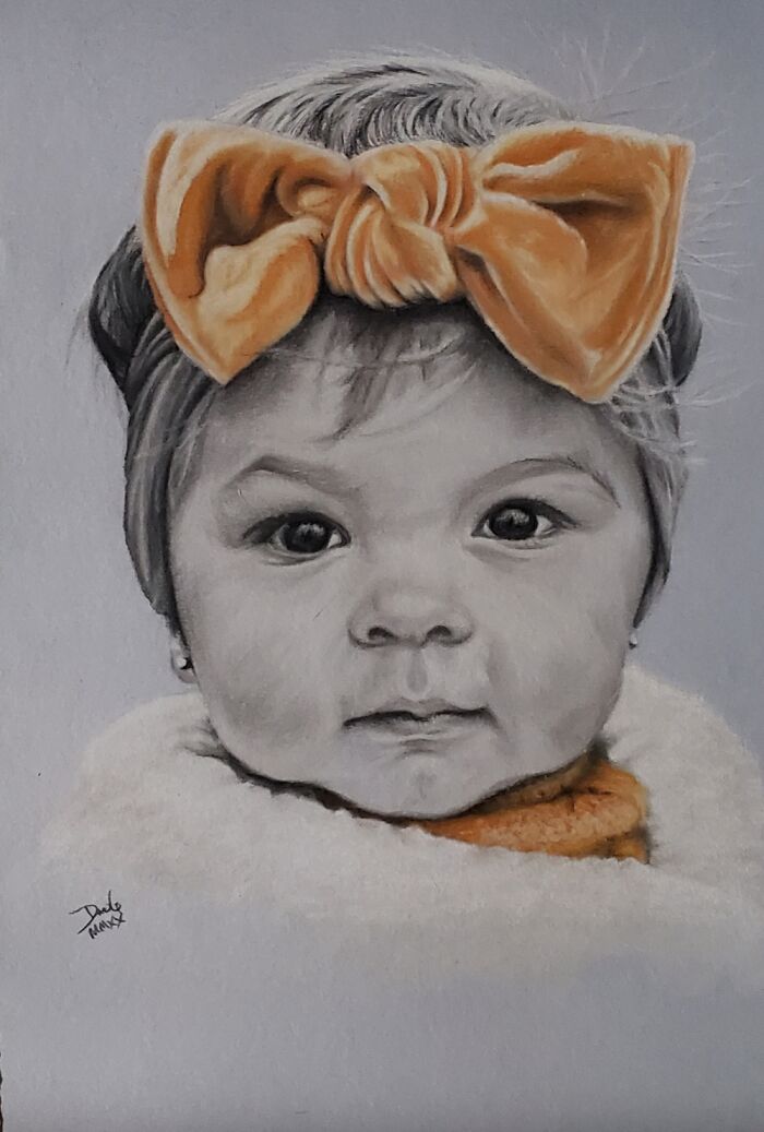 My Niece, I Used Pastels To Draw This.