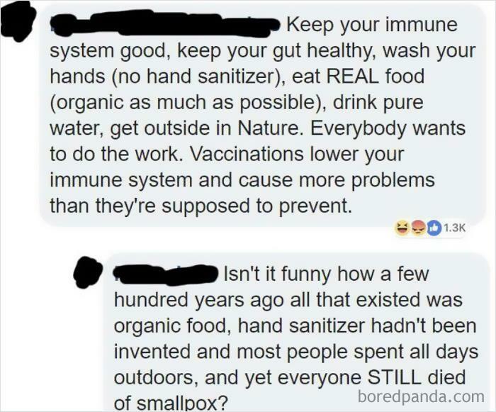 Anti Vaxxer Pretends To Be Educated