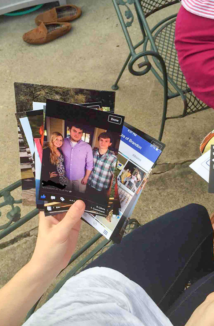 So My Aunt Screenshotted Photos From Facebook And Got Them Printed At Walmart