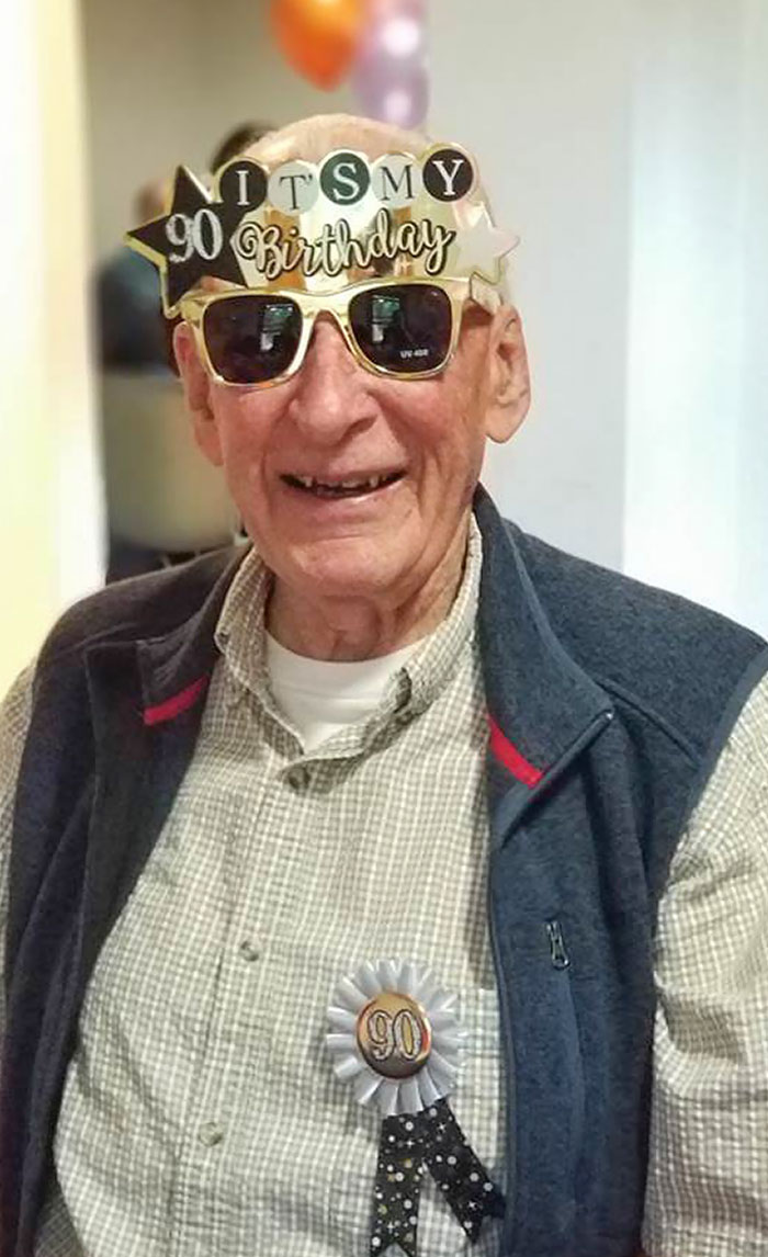 My Grandfather Ringing In His 90th Birthday In Style
