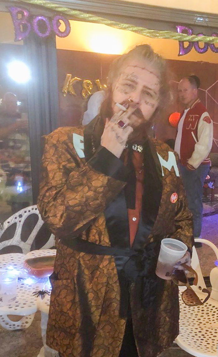 This Is A 63-Year-Old Woman Dressed As Post Malone